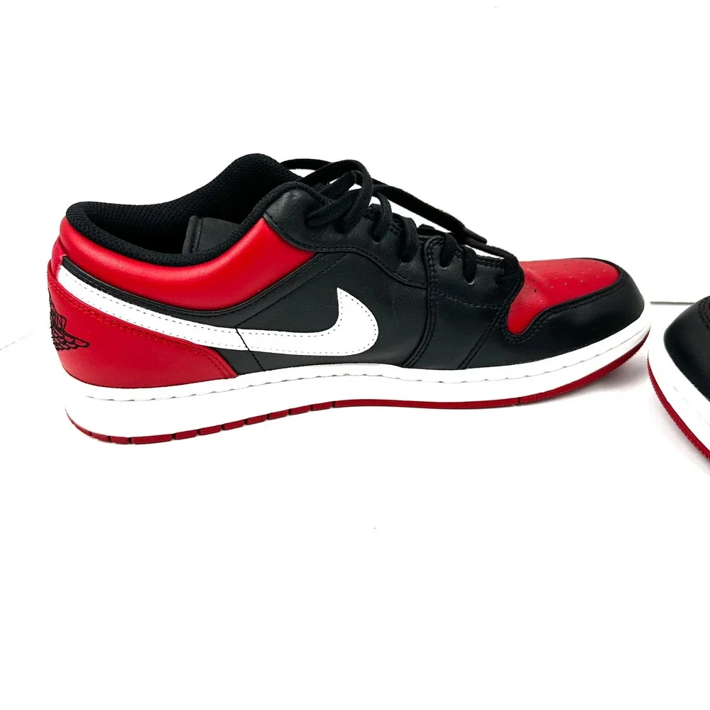 Air Jordan 1 Low Alternate Bred Toe Size 10 Men Sneaker 553558-066 VNDS Tread